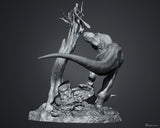 Vlad Konstantinov Tyrannosaurus Acheroraptor Scene Statue