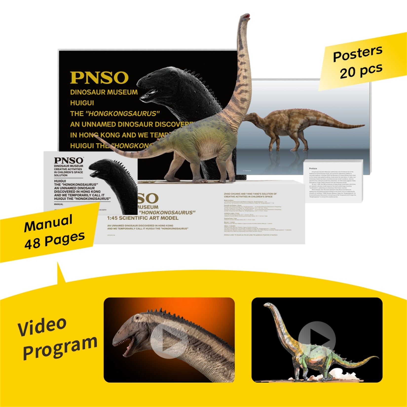PNSO Hongkongsaurus Huigui 1:45 Scale Model