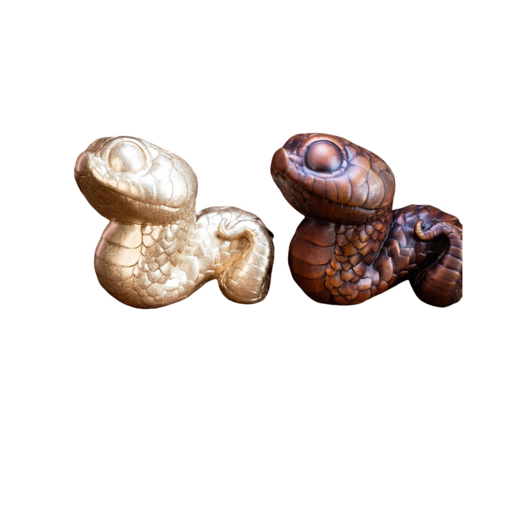 Bronze Hognose Snake Sculpture Animal Figure