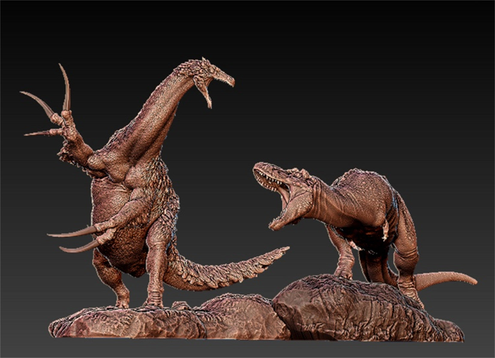 PASSION CHARGER 1/20 Tarbosaurus vs Therizinosaurus GK Modell