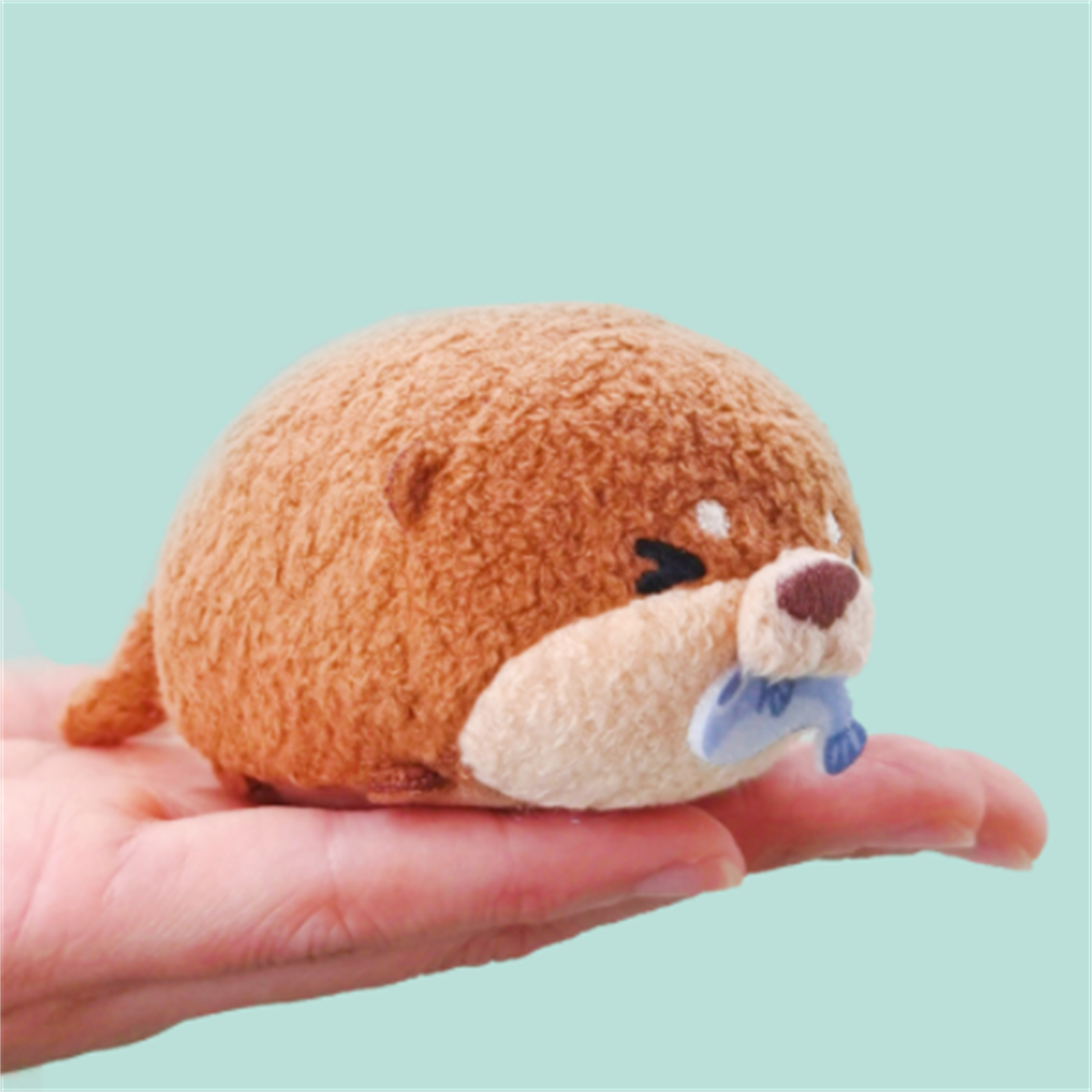 Otter Lying Down Plush Soft Animal Figure