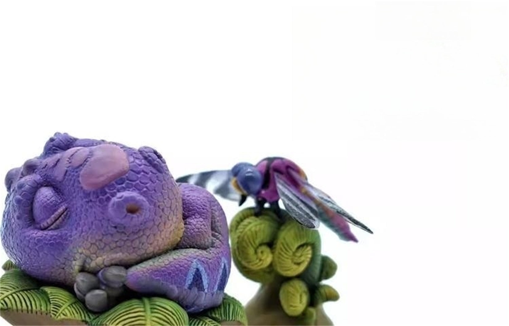 Sleeping Dinosaur Model Resin Scene Decor