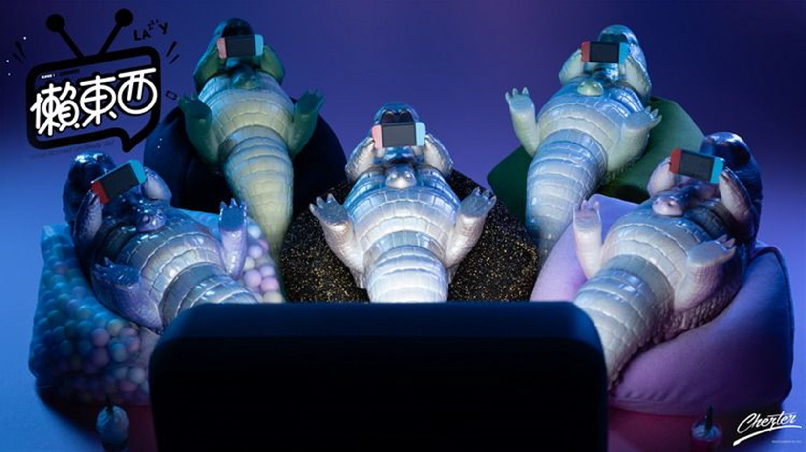 1/6 Scale Lazy Critters – Animals Lounging on the Sofa