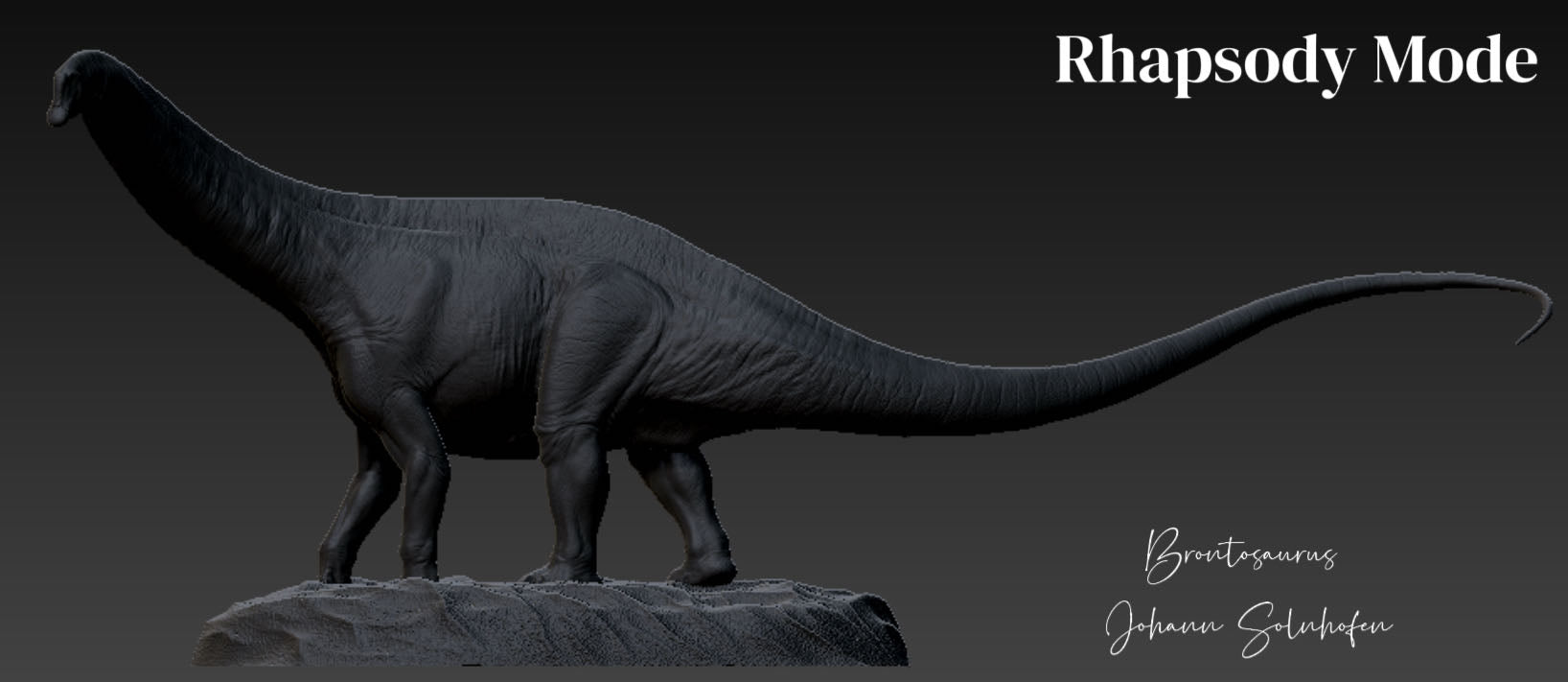 Rhapsody Mode Studio Brontosaurus Model