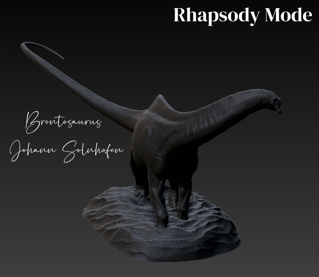 Rhapsody Mode Studio Brontosaurus Model