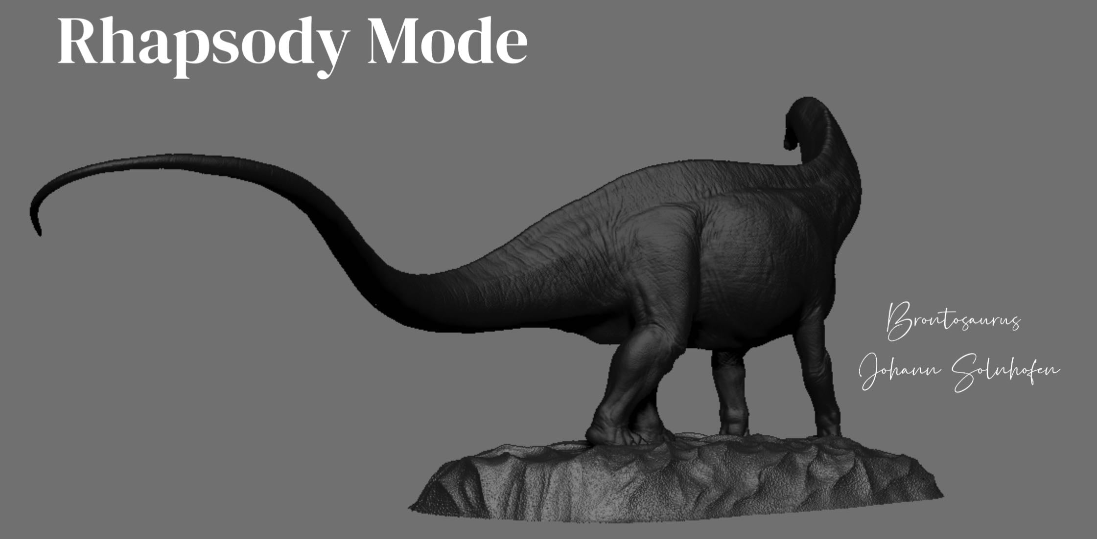 Rhapsody Mode Studio Brontosaurus Model