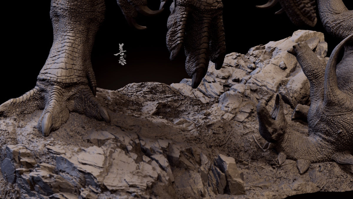 Aokhan Studio Yangchuanosaurus Chungkingosaurus Scene Model