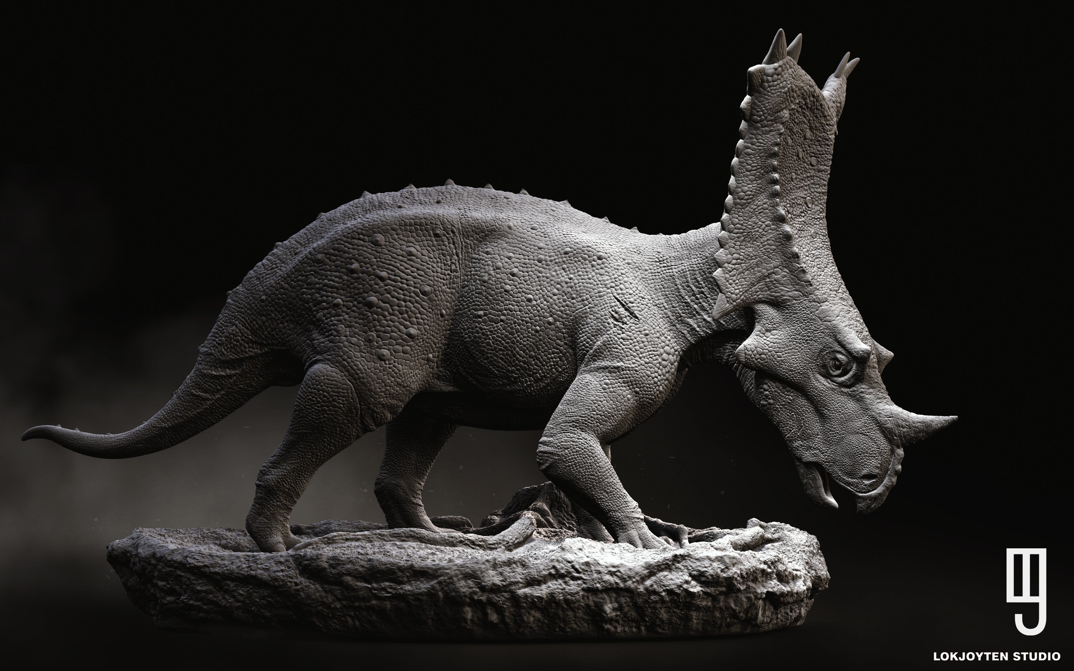 LOKJOYTEN Studio Chasmosaurus belli Statue