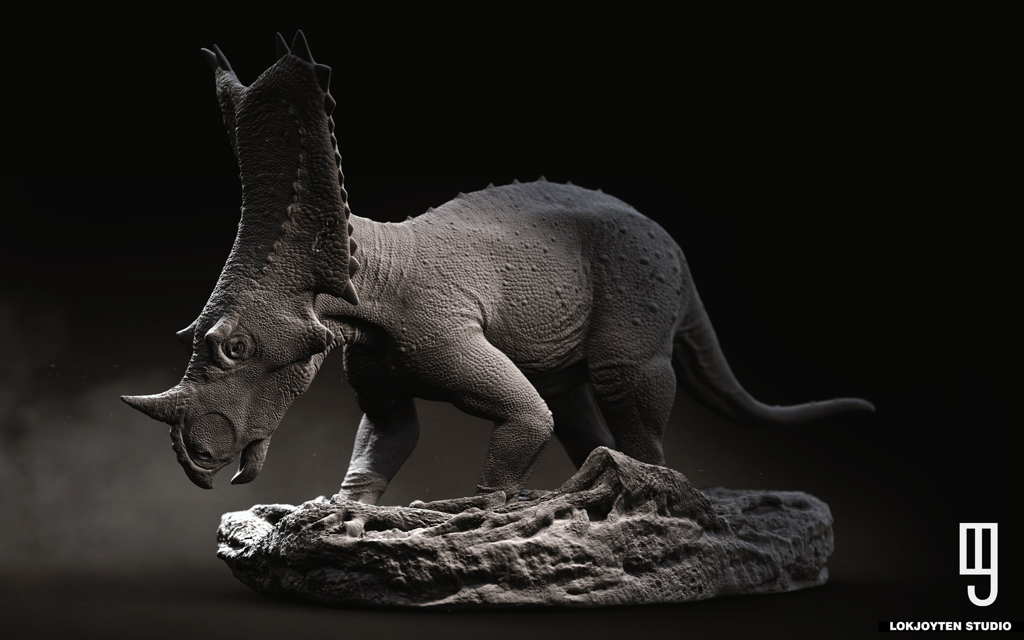 LOKJOYTEN Studio Chasmosaurus belli Statue
