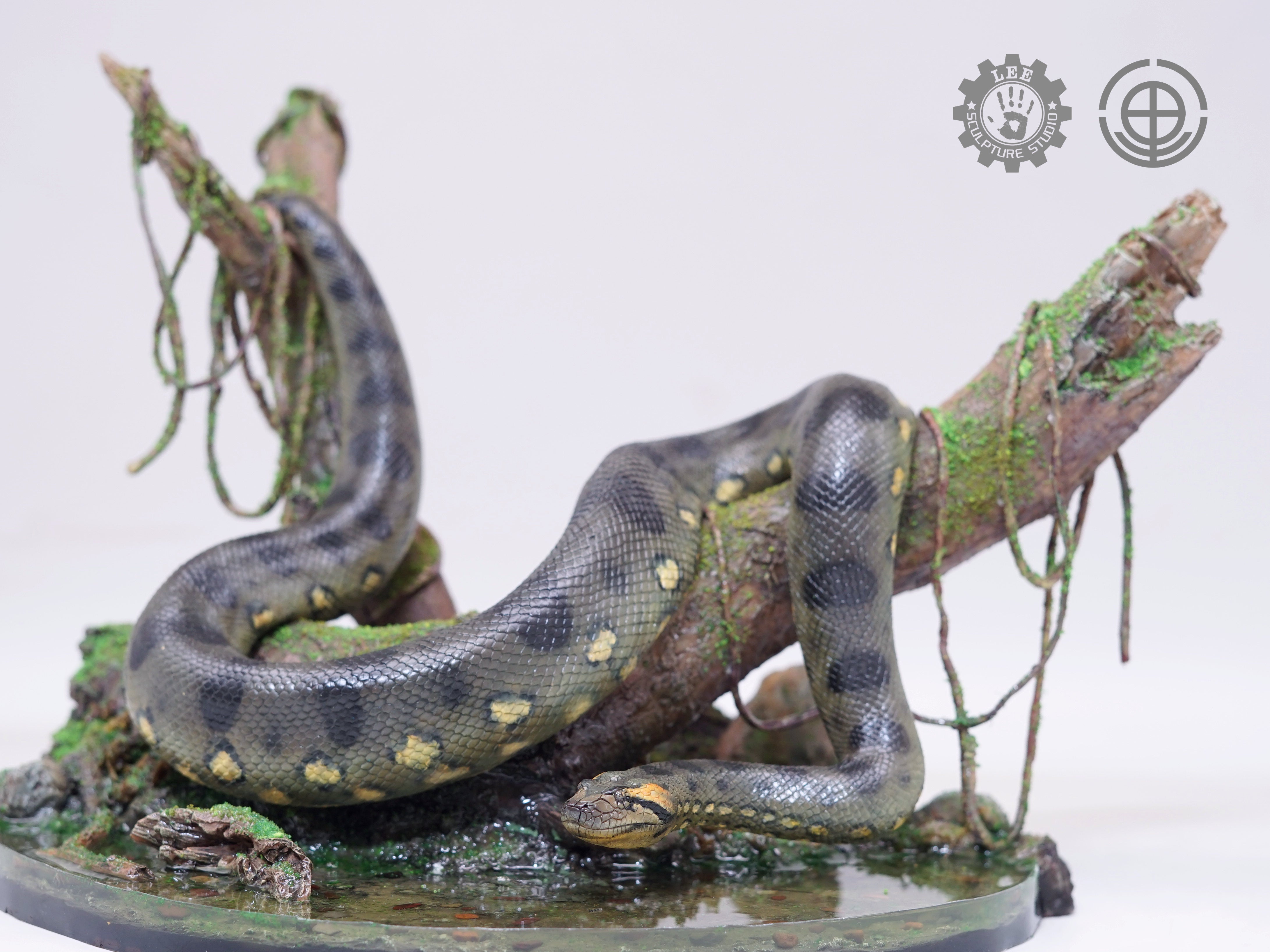 LEE Sculpture Studio 1/10 Scale Green anaconda Model