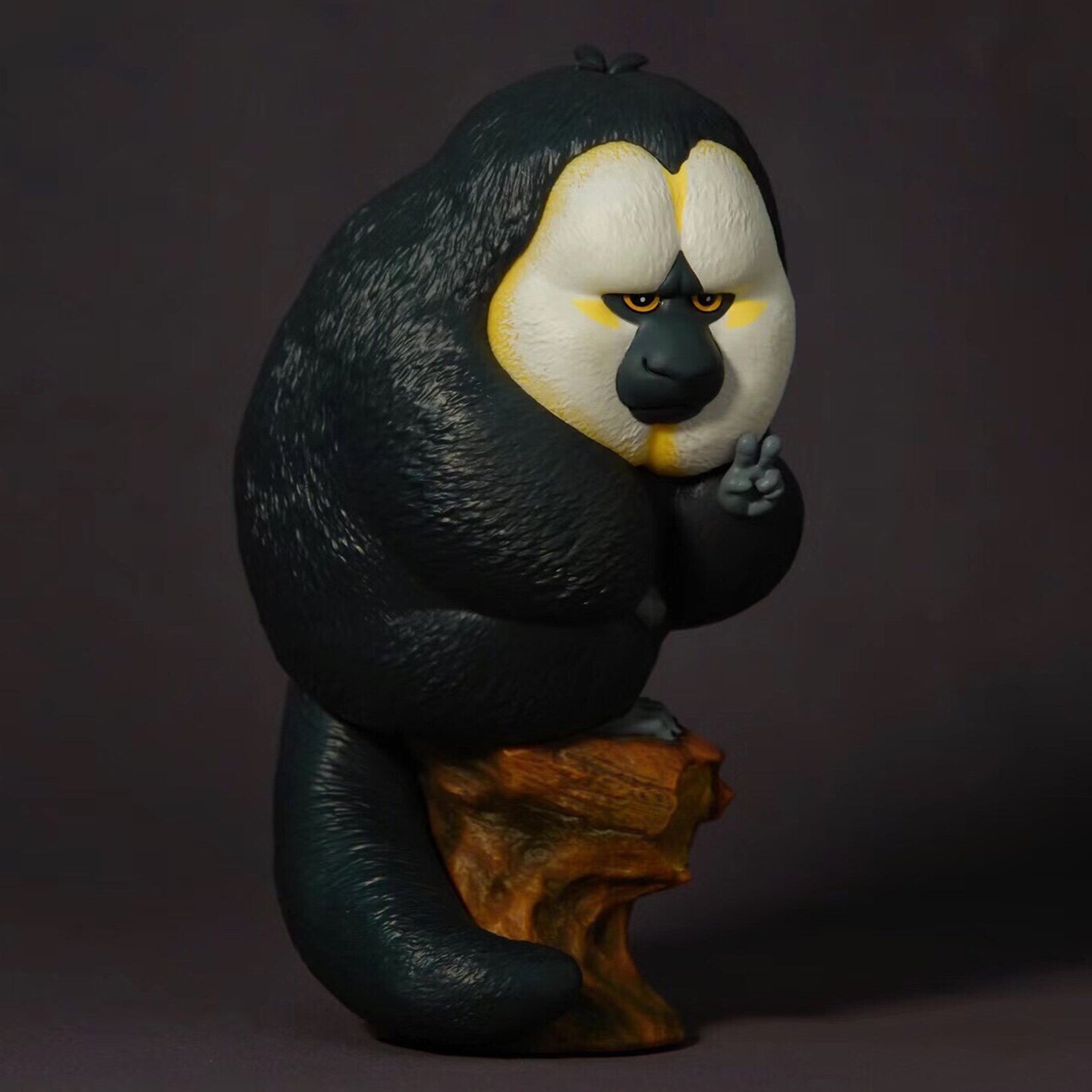 Hongshan Forest Zoo White-Faced Saki Monkey Model
