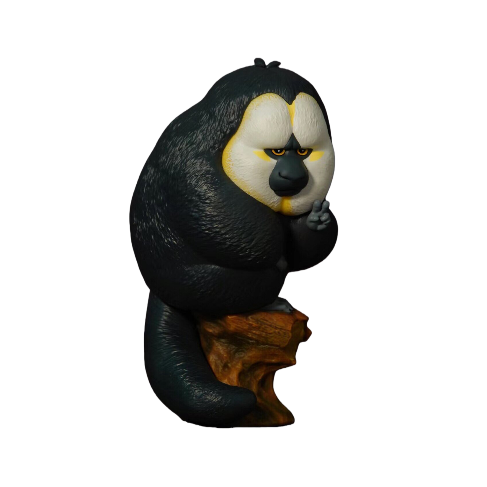 Hongshan Forest Zoo White-Faced Saki Monkey Model