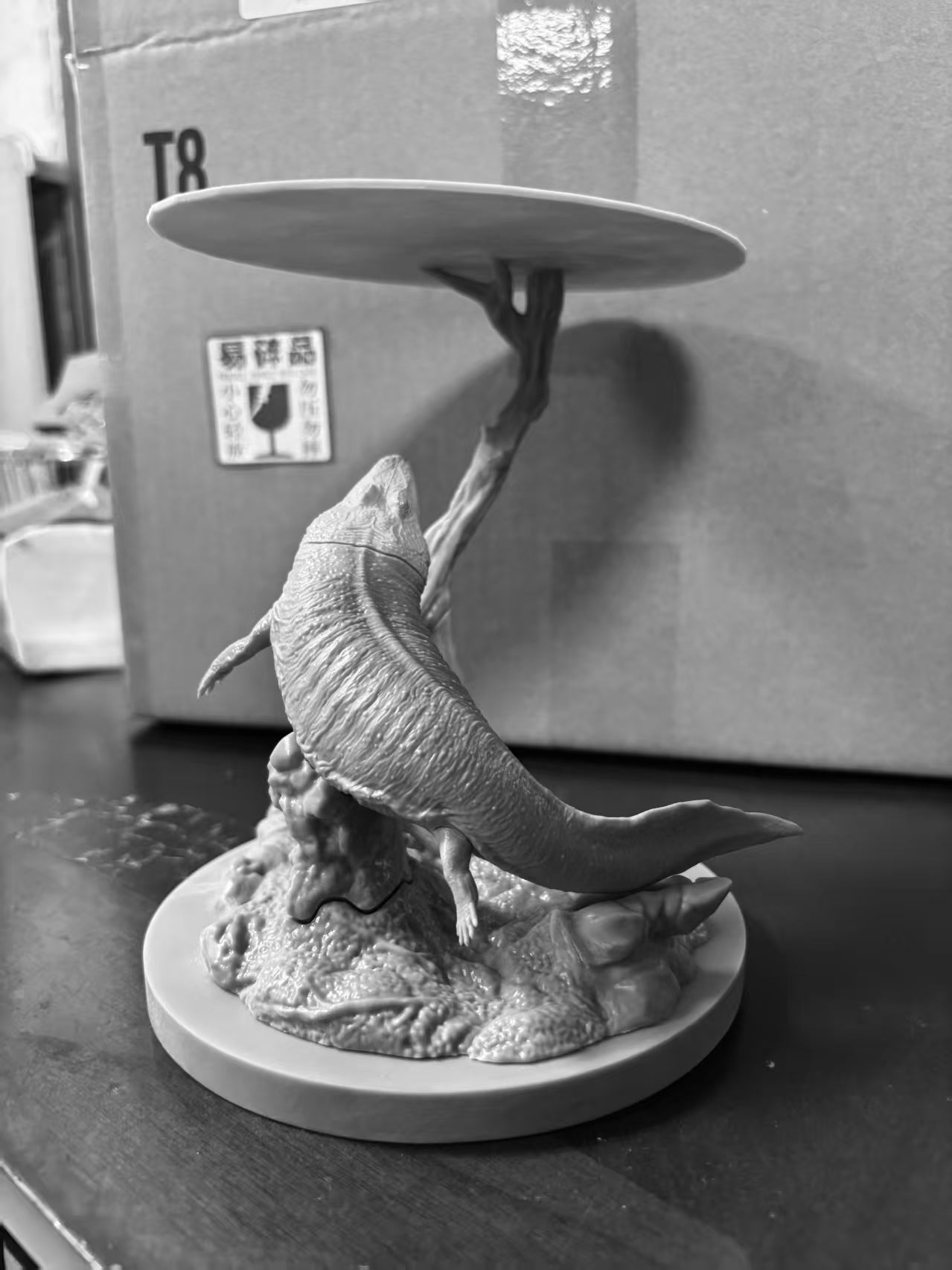 Gold Ankh Studio Mastodonsaurus Gerrothorax Scene Model