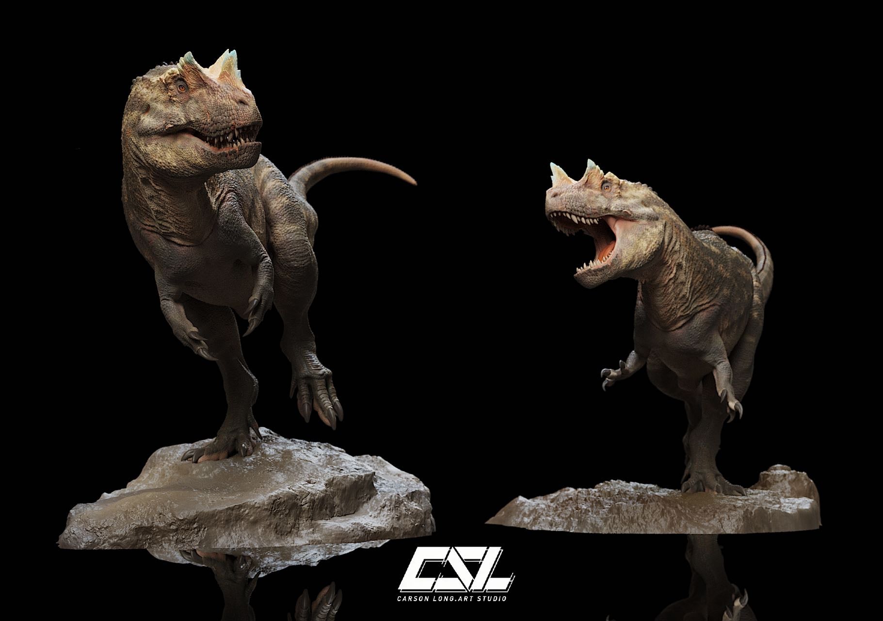 Carson Long STUDIO Ceratosaurus dentisulcatus Model