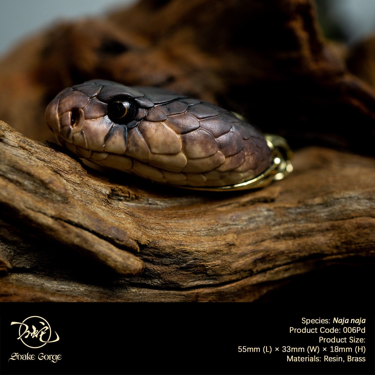 Snake Gorge Indian cobra Pendant Model