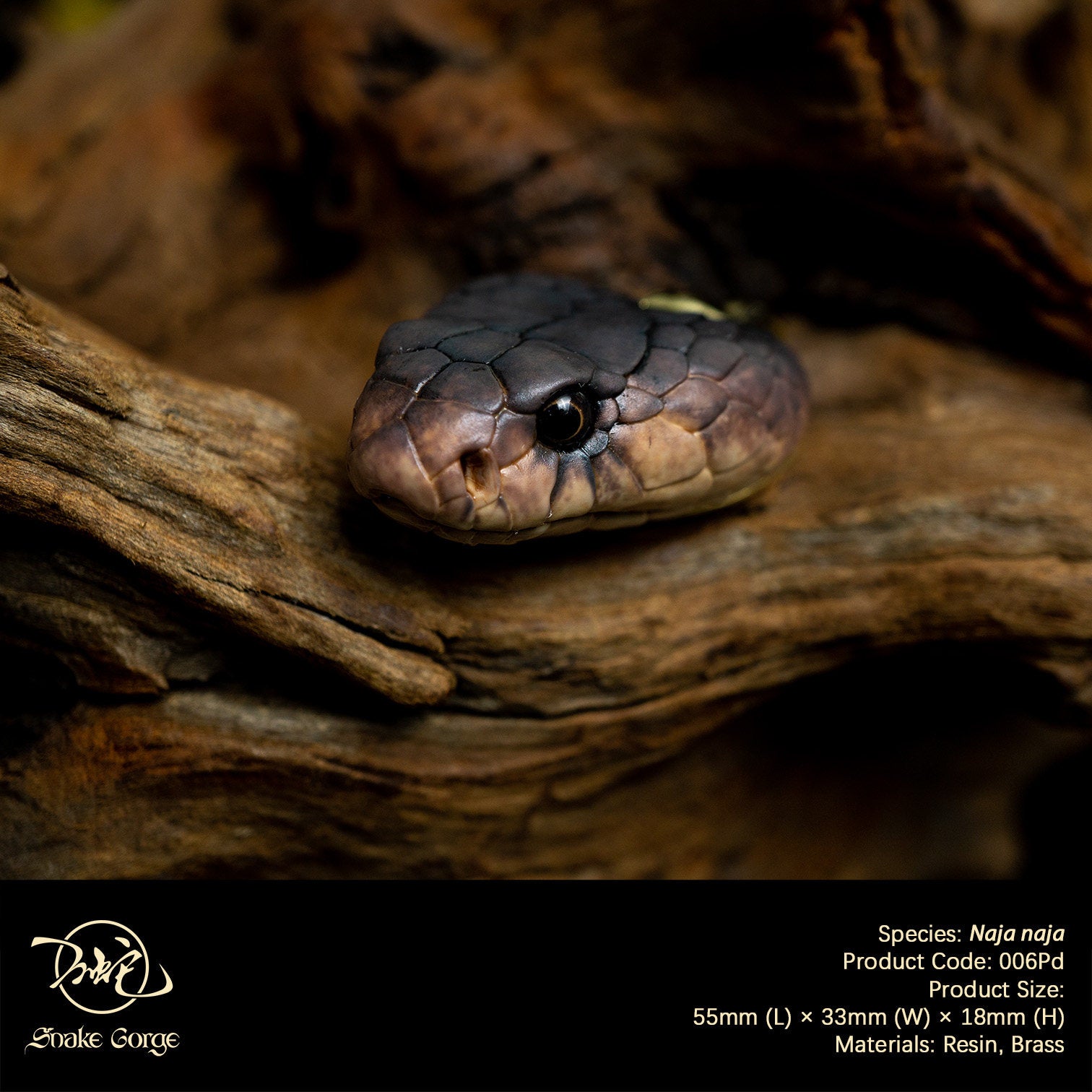 Snake Gorge Indian cobra Pendant Model