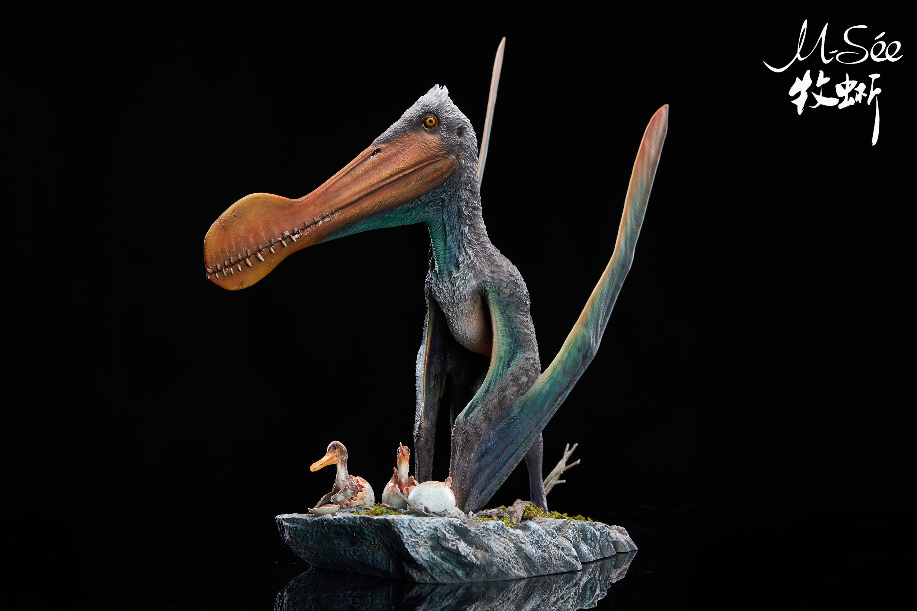 MuSee Studio 1/6 Scale Ornithocheirus Family Diorama Model