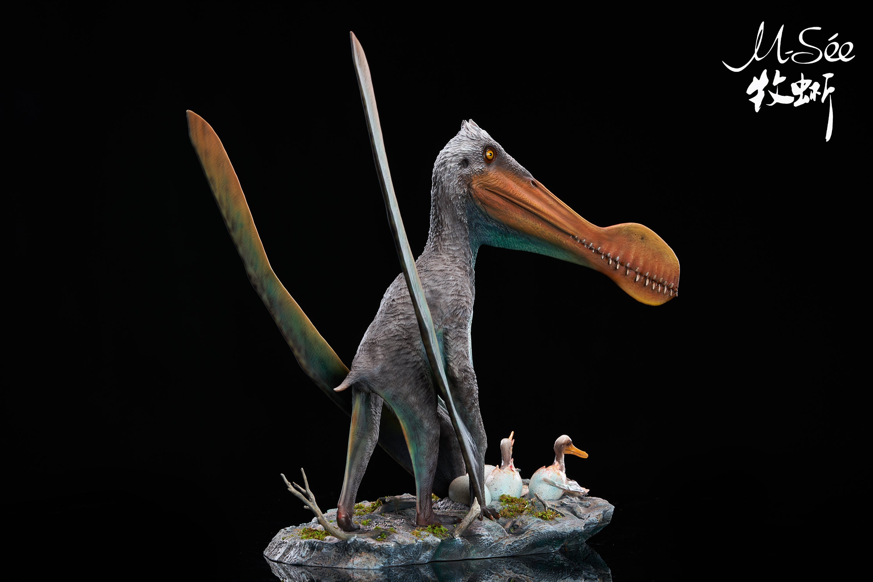 MuSee Studio 1/6 Scale Ornithocheirus Family Diorama Model