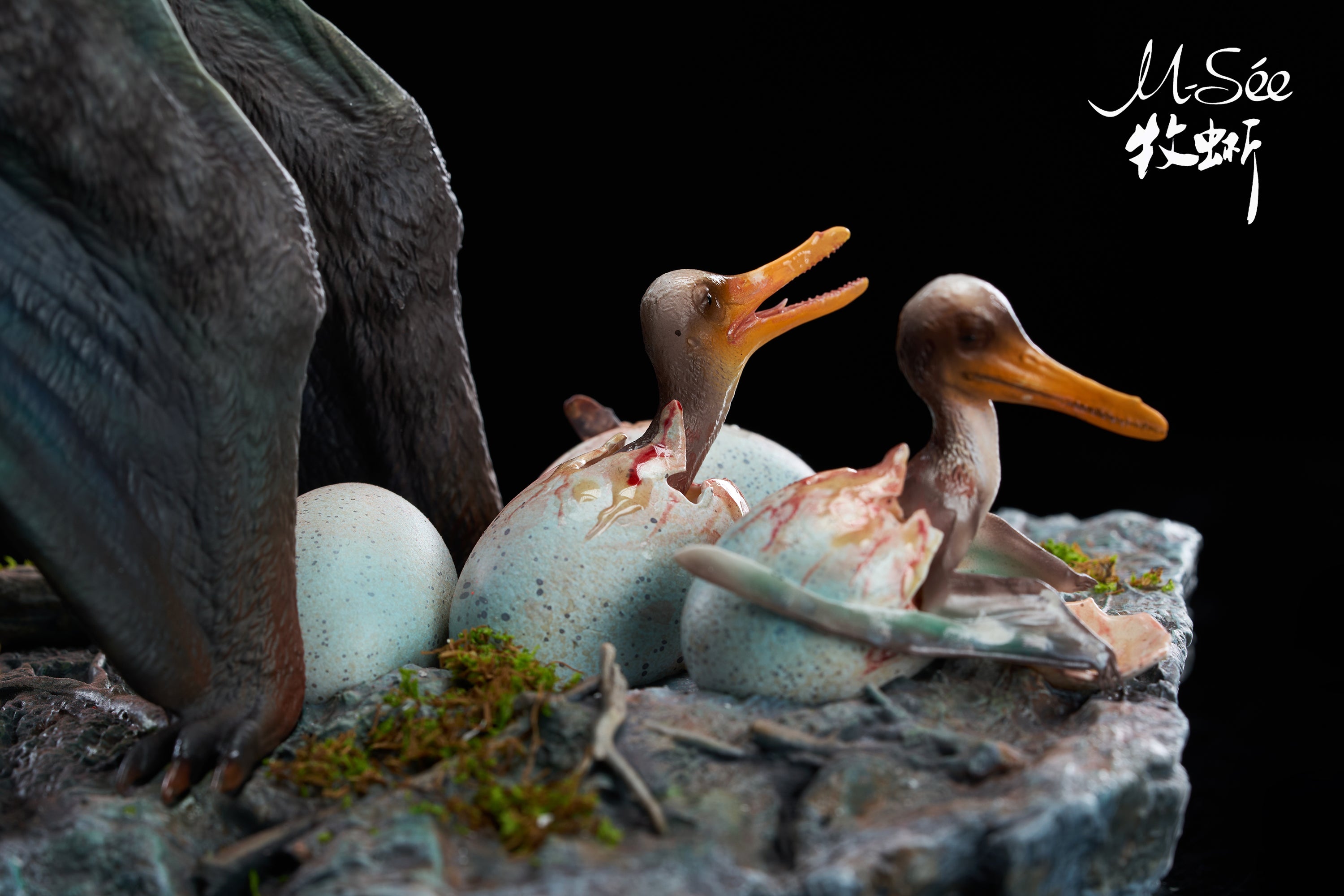 MuSee Studio 1/6 Scale Ornithocheirus Family Diorama Model