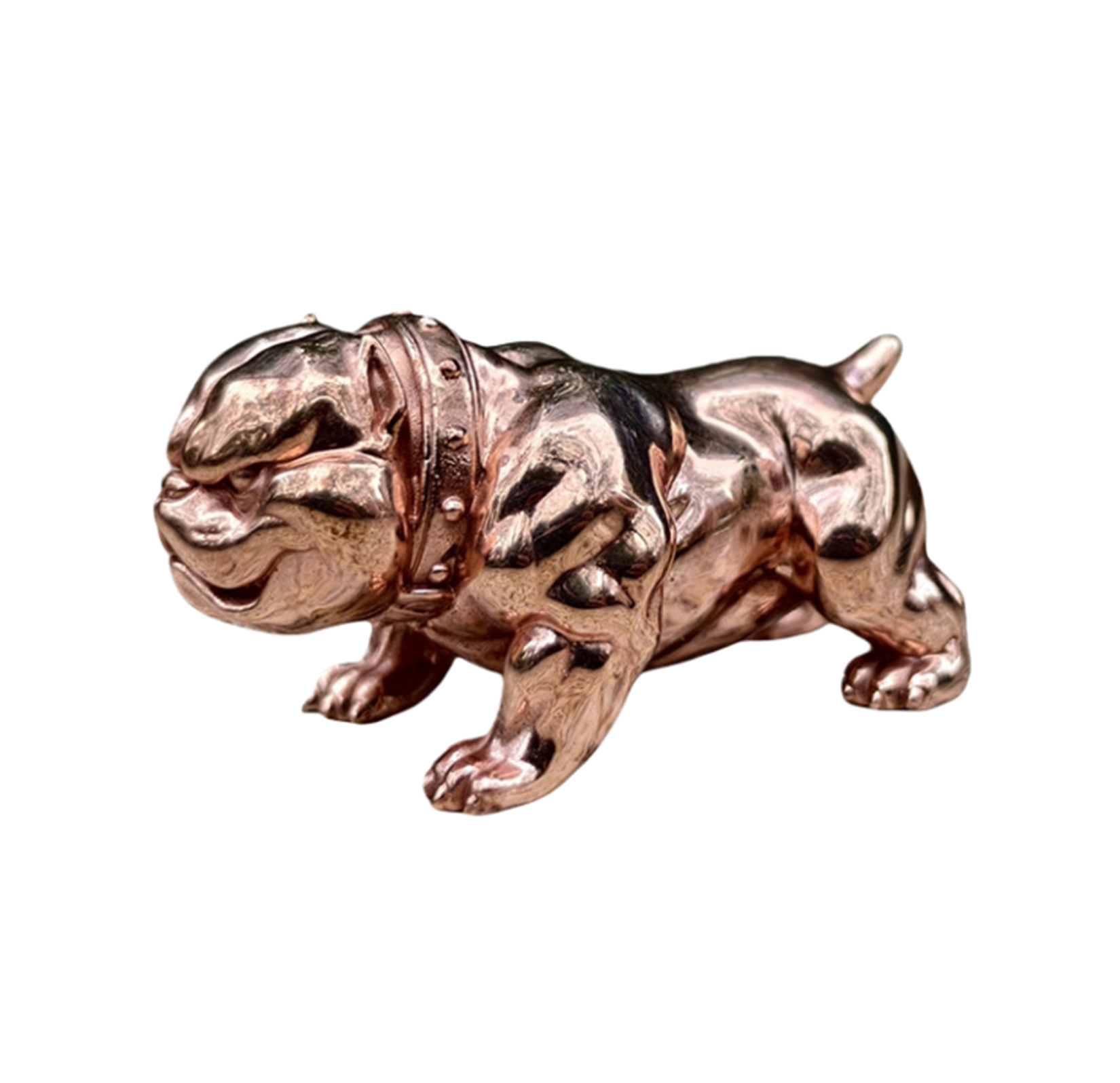 Pure Copper Fierce Guard Dog Figurine Animal Ornament Home Decor