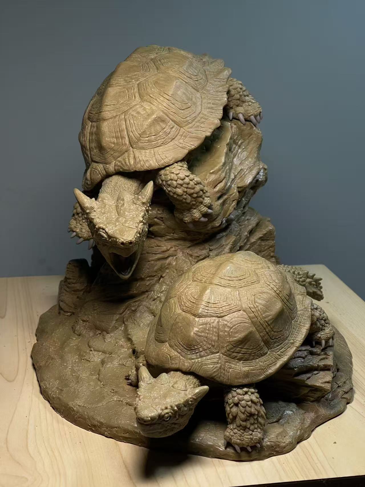 Sensen 1:10 Scale Meiolania platyceps Scene Model