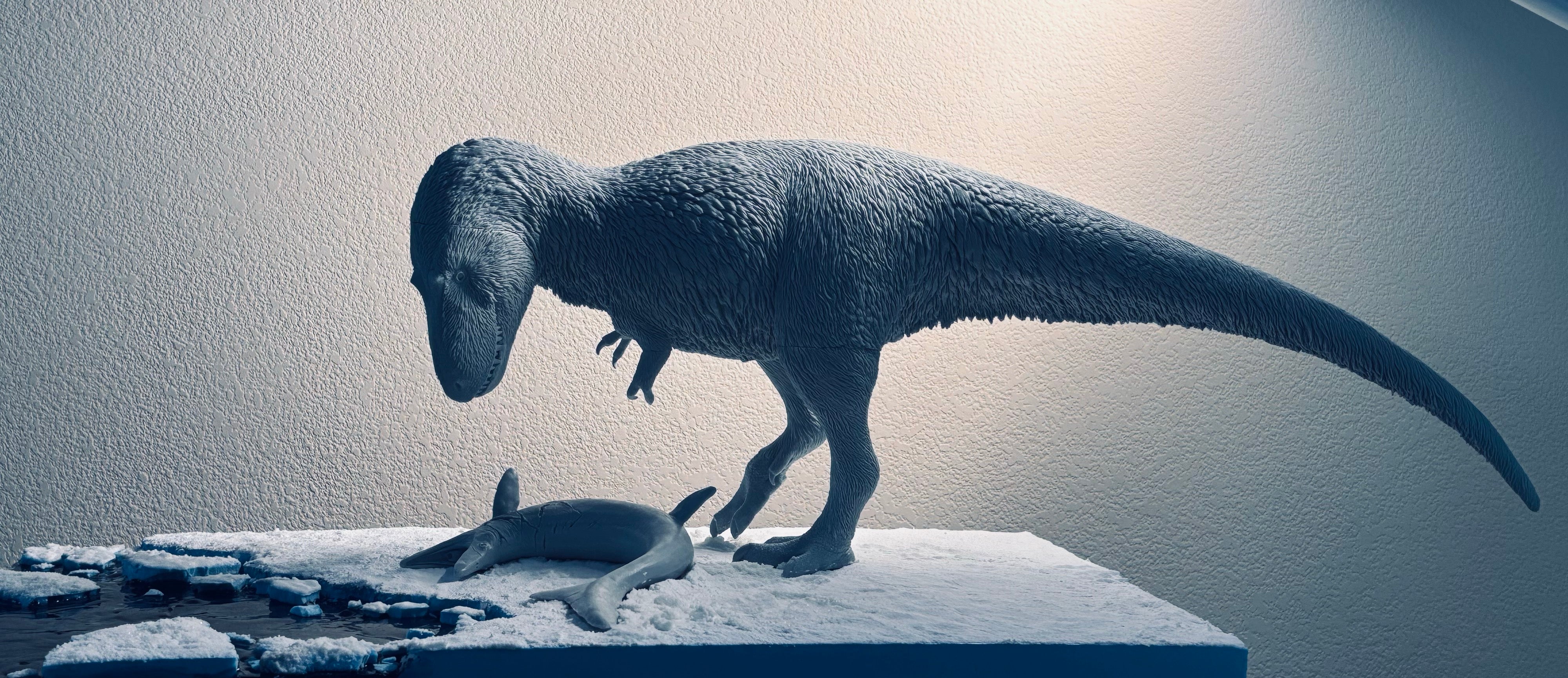 Cen DaoYi Studio 1:15 Scale Nanuqsaurus Juvenile Mosasaurus Scene Model