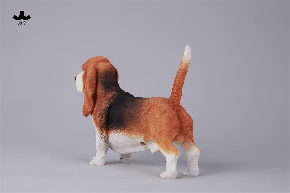 JXK Basset Hound Dog Model Animal Figure