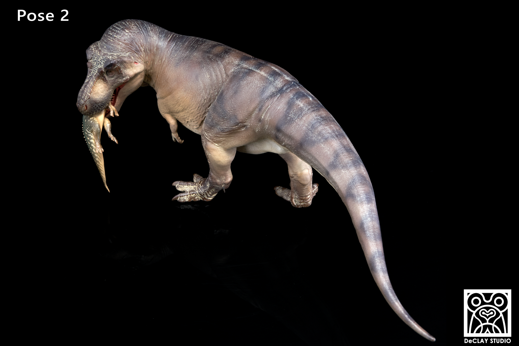 De CLAY Studio T. rex and Edmontosaurus Model