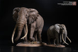 De CLAY Studio African Bush Elephant Scene Statue