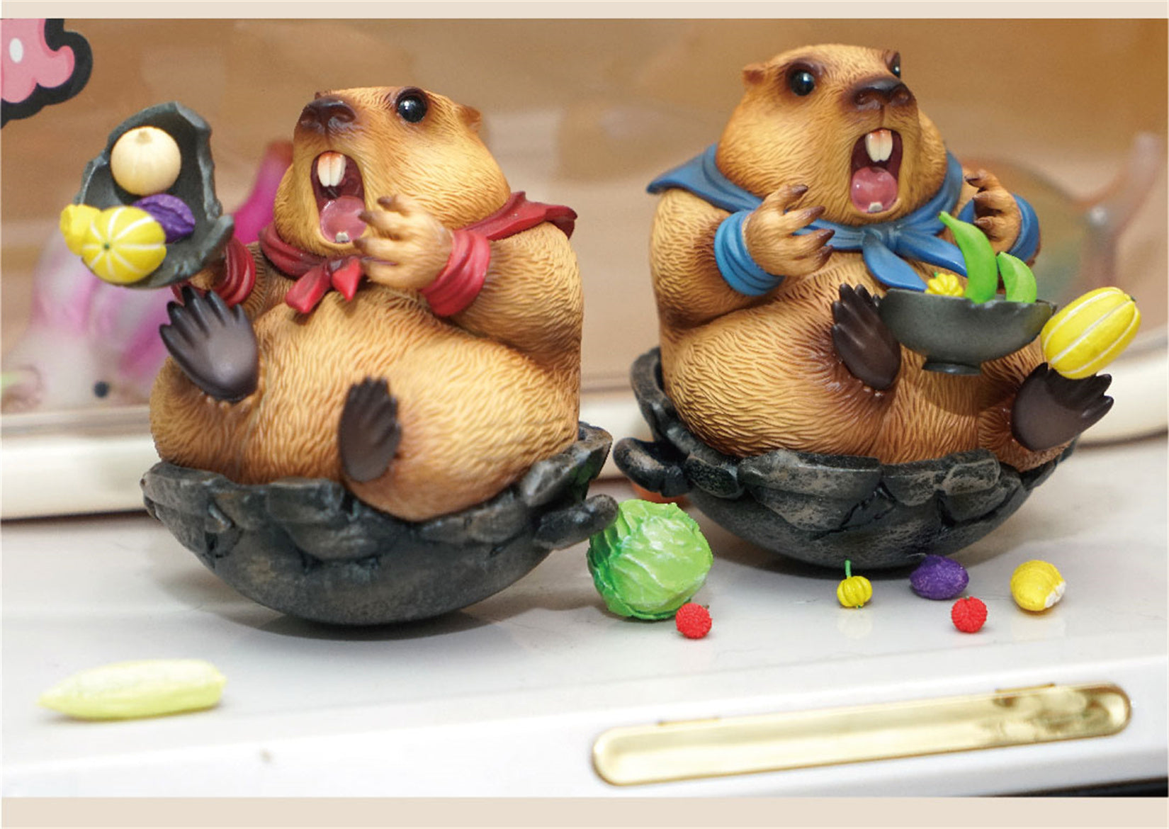 Marmots Model Resin Figure