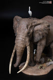 De CLAY Studio African Bush Elephant Scene Statue