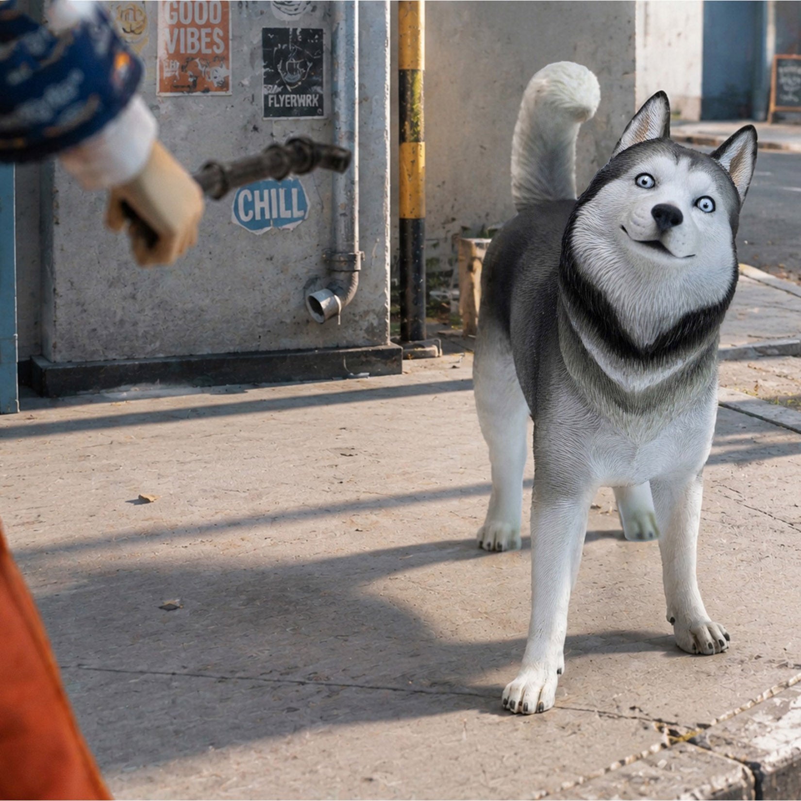 JXK Studio Husky Resin Dog Model Home Decor