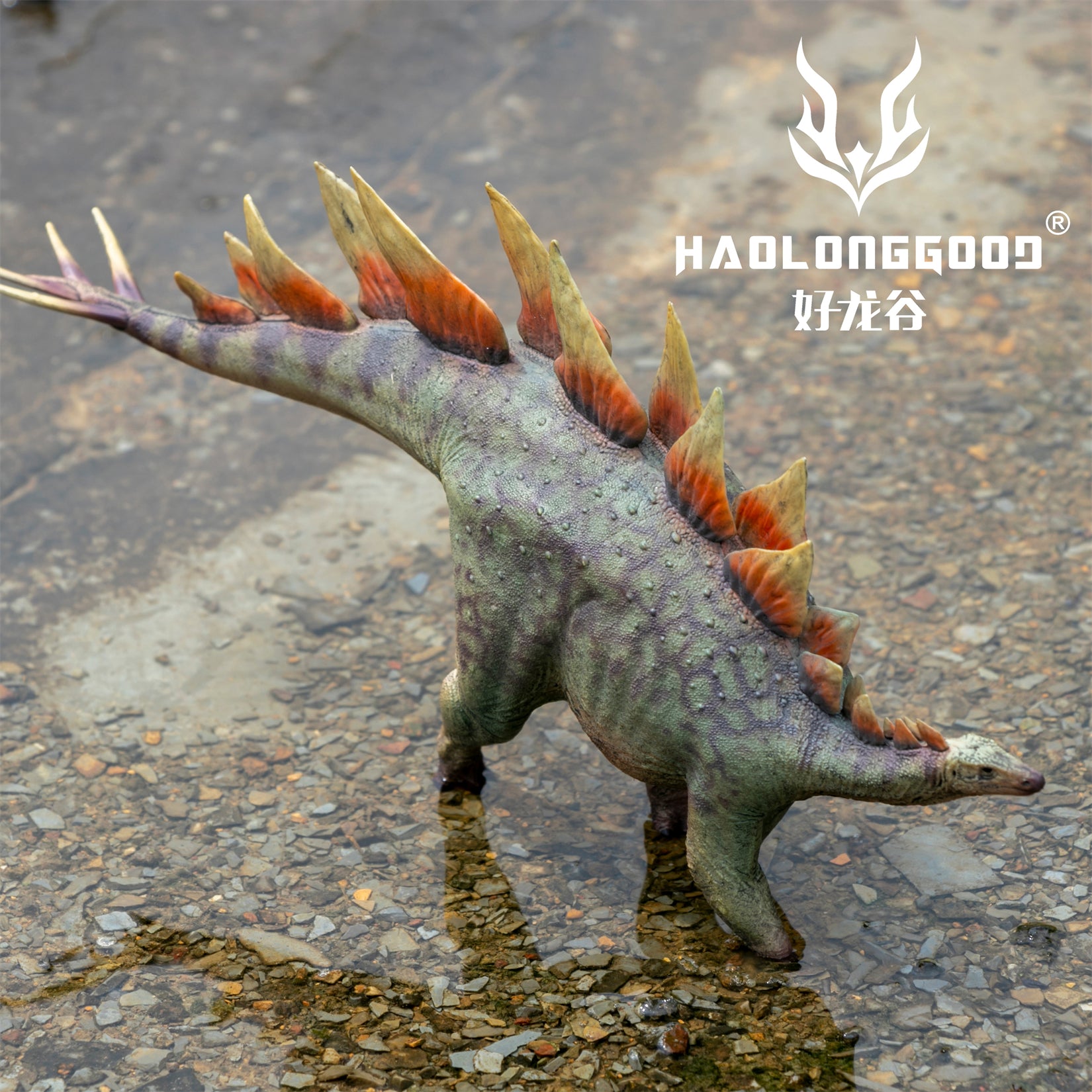 HAOLONGGOOD 1:35 Scale Stegosaurus Model
