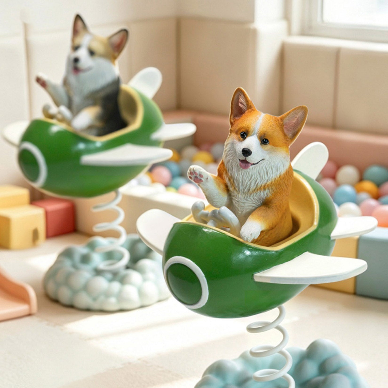 JXK Studio Flying Corgi Wobbler Model