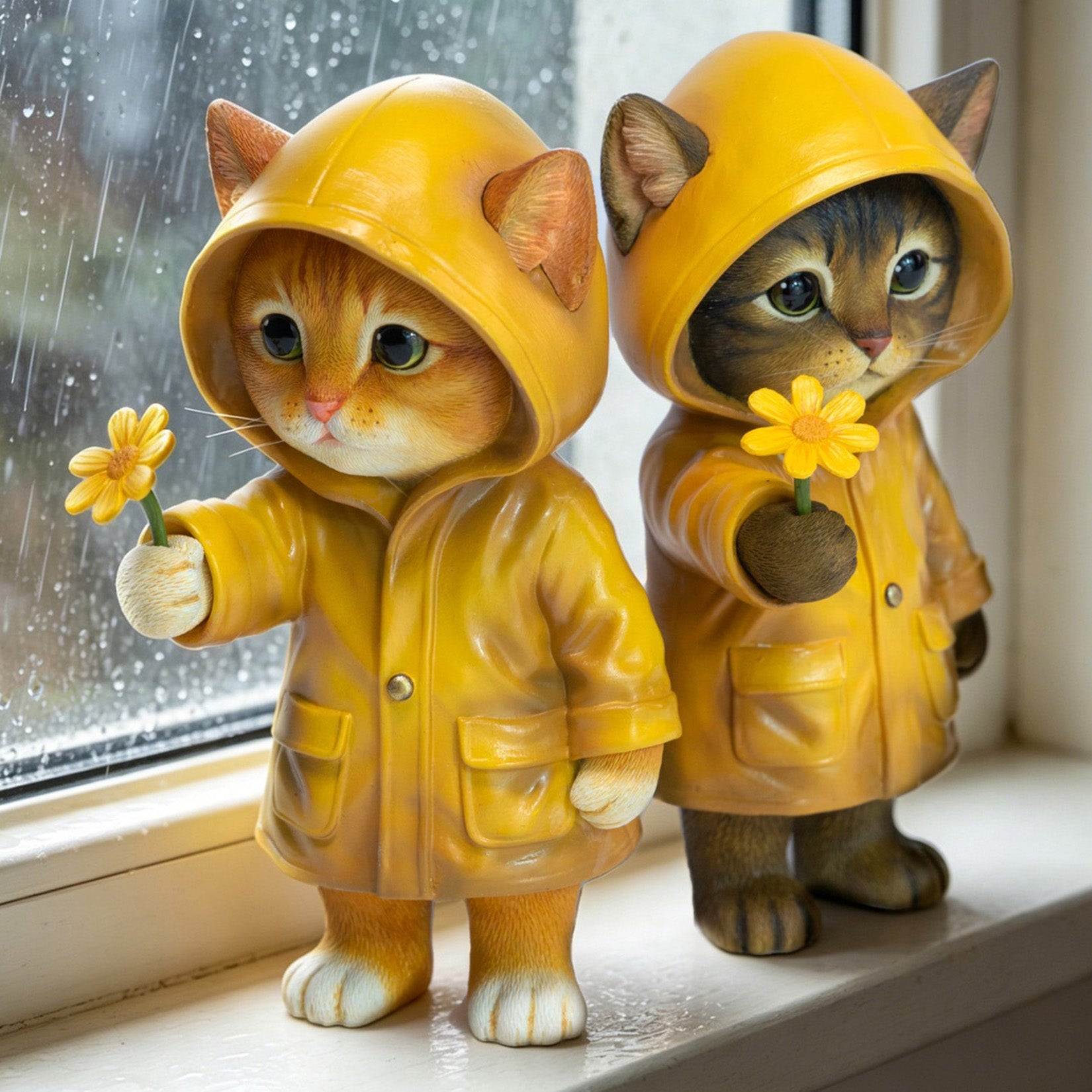 JXK Studio Little Cat Beneath the Rain Model
