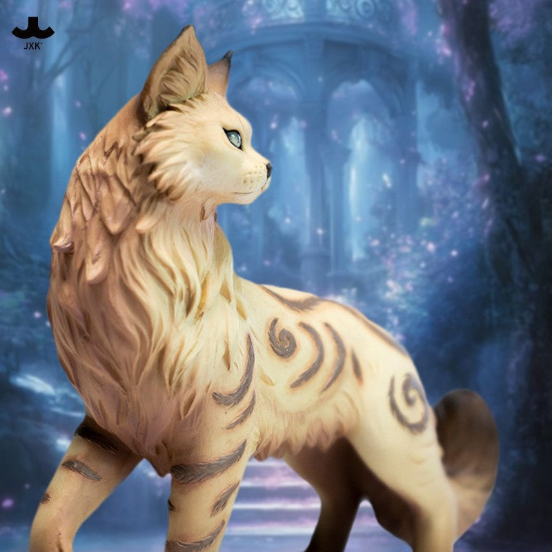JXK Misty Forest Cat Figurine