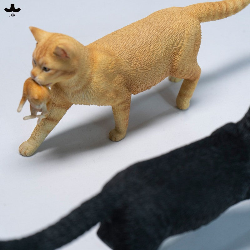 JXK Domestic Cat with Kittens Model