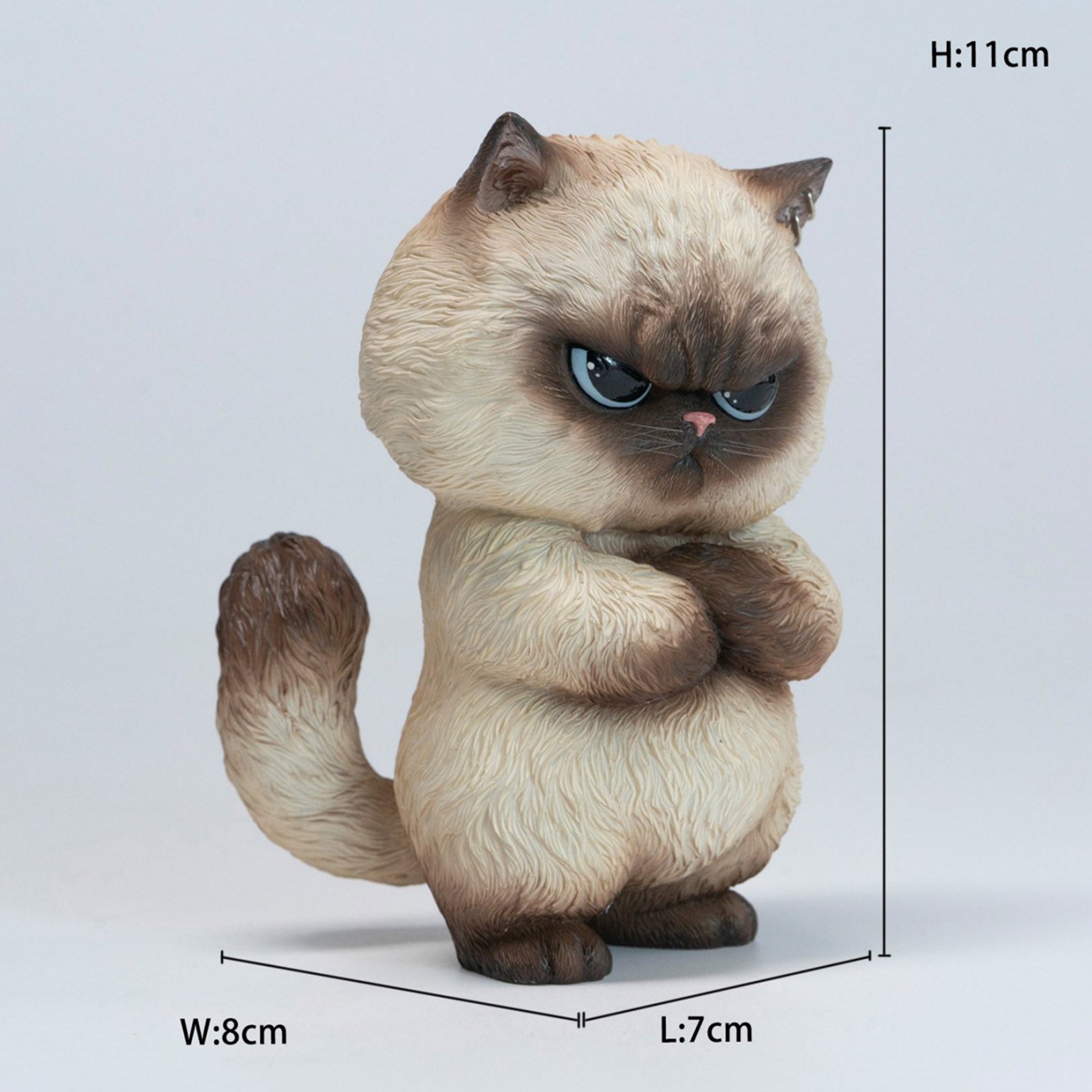 JXK Studio Bengbeng Baba Cat Figurine Ornament