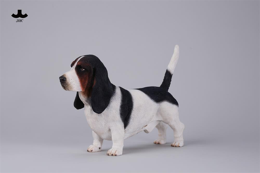 JXK Basset Hound Dog Model Animal Figure