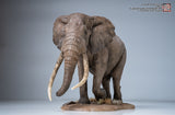 De CLAY Studio African Bush Elephant Scene Statue