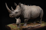 De CLAY Studio White rhinoceros Model