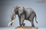 De CLAY Studio African Bush Elephant Scene Statue