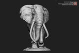 De CLAY Studio African Bush Elephant Scene Statue