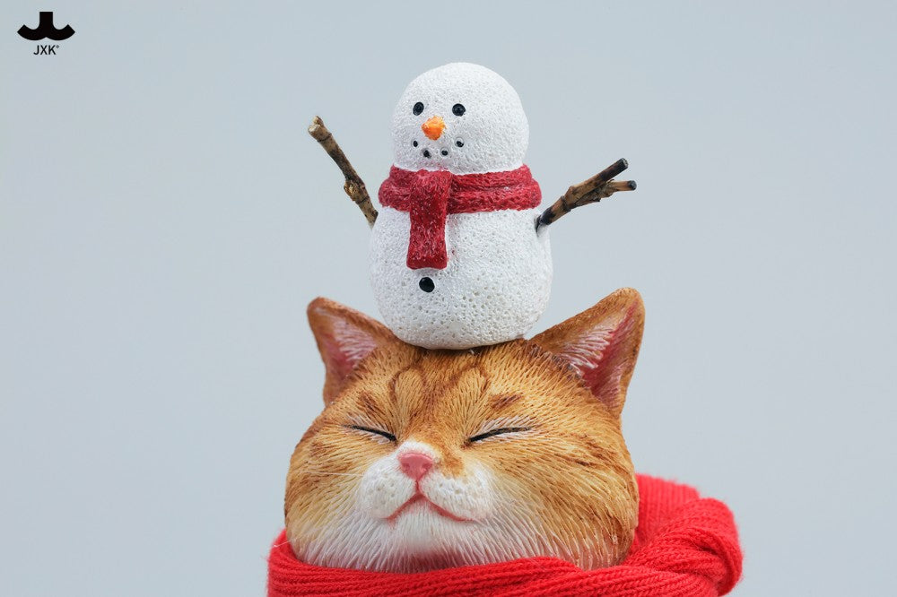JXK Warm Cat In Winter Corner Figure