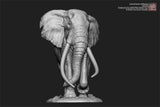 De CLAY Studio African Bush Elephant Scene Statue