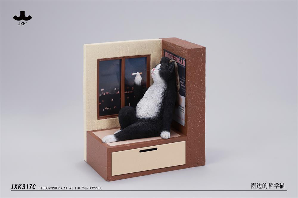 JXK  Cat at the Windowsill Model