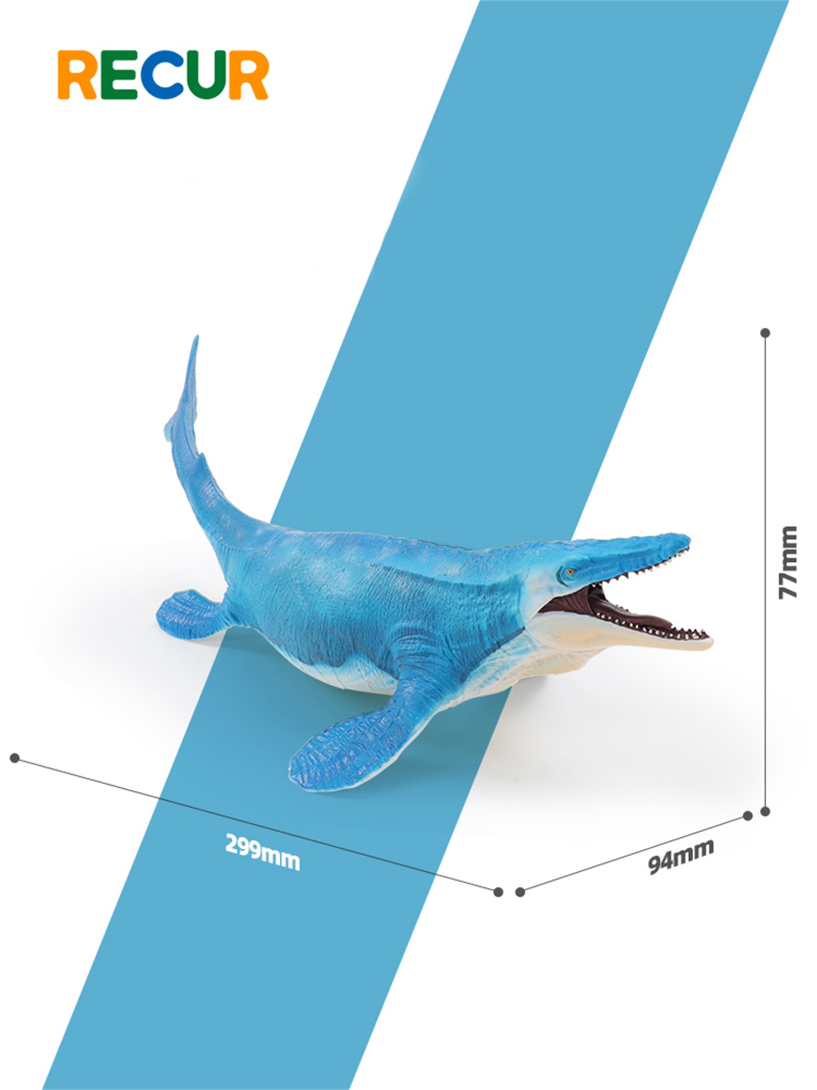RECUR 1:35 Scale Mosasaurus Hoffmann Model