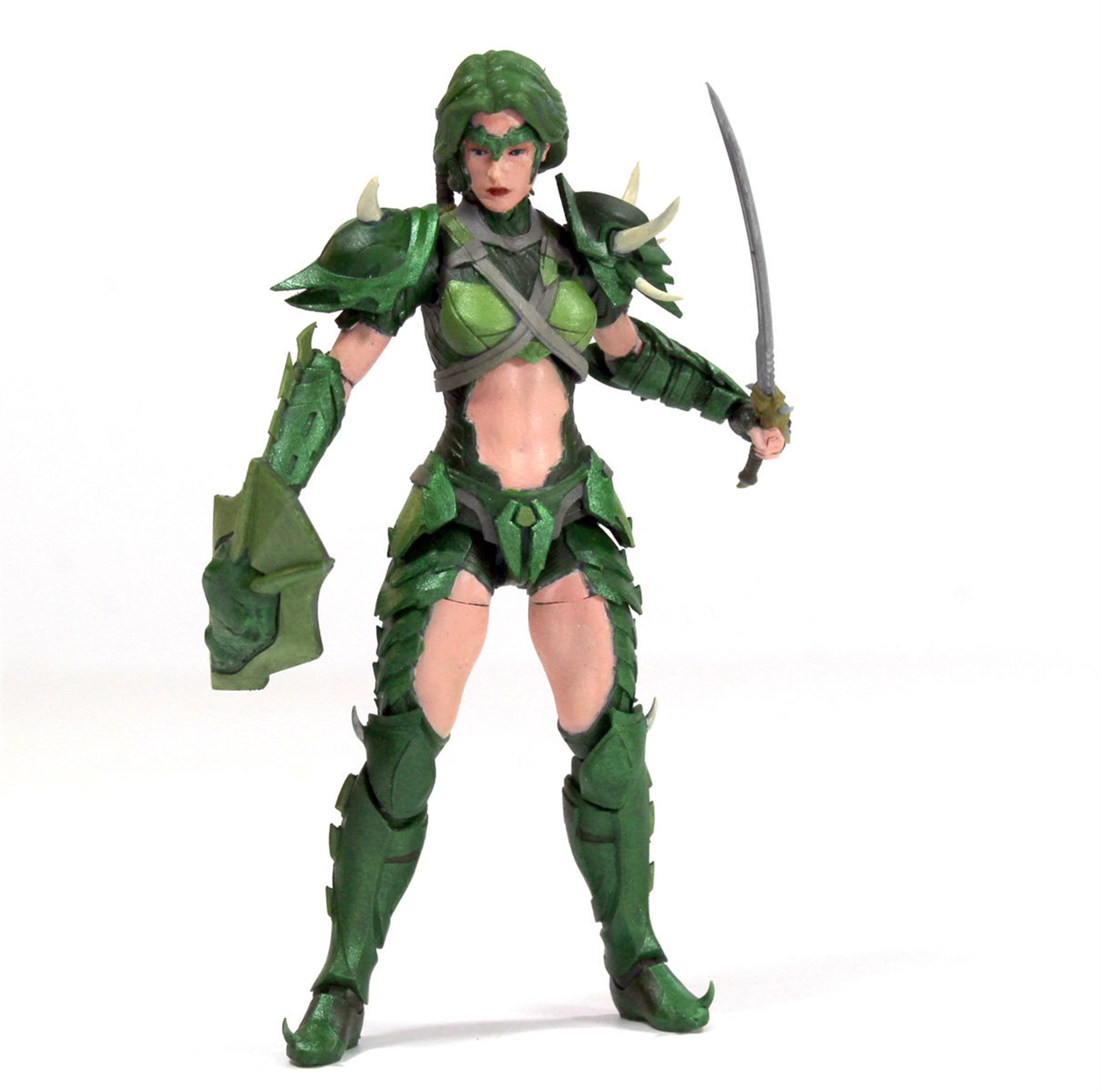 Beasts of the Mesozoic Dragolina- Smilodon rider- Cyberzoic 1/18th scale action figure