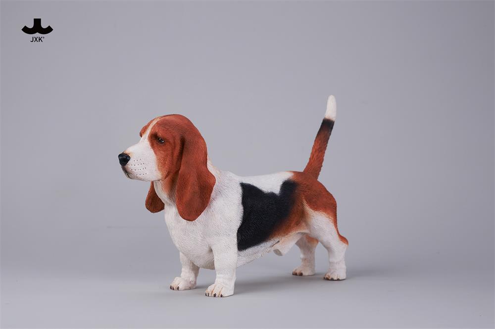 JXK Basset Hound Dog Model Animal Figure
