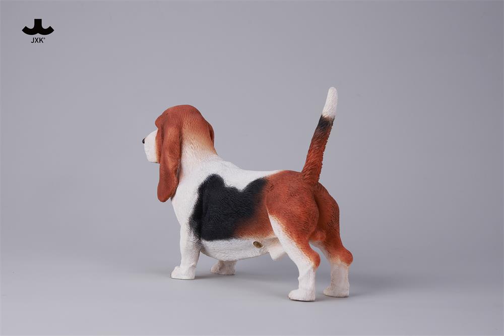 JXK Basset Hound Dog Model Animal Figure
